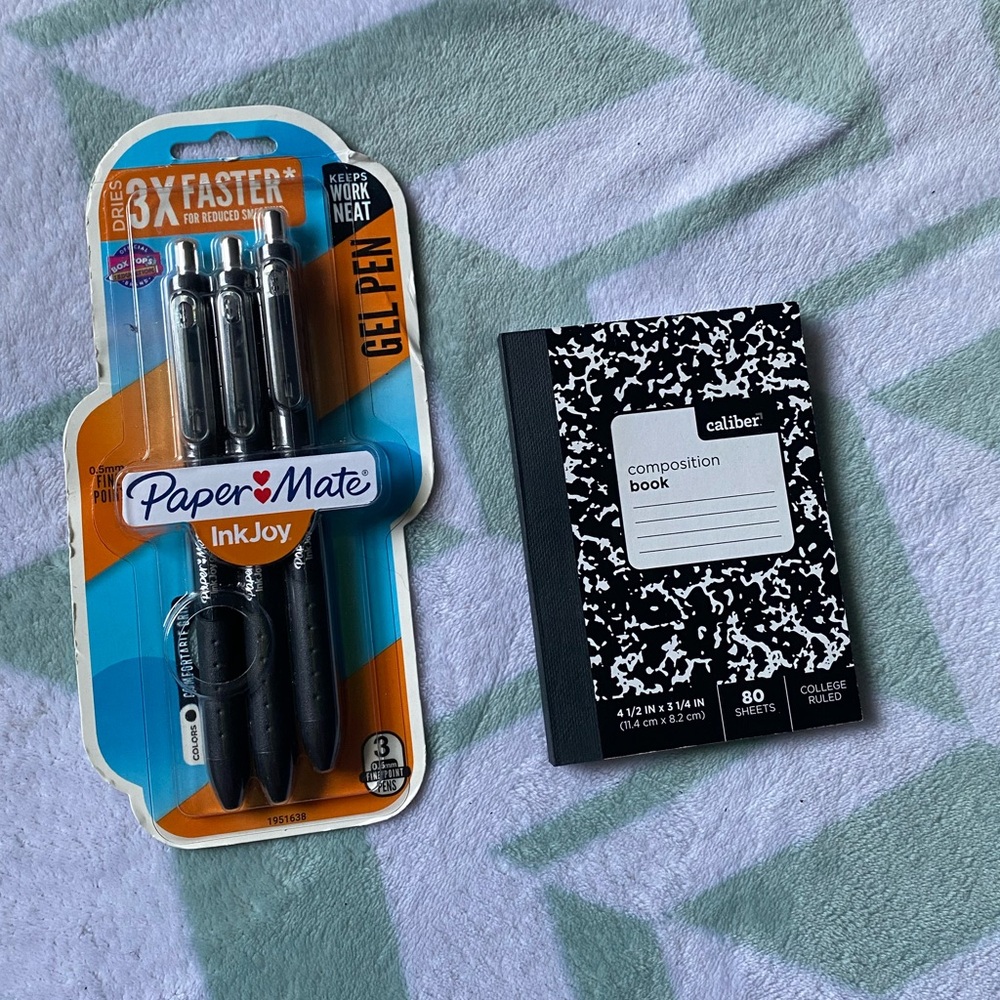 Notebook & 3 pens